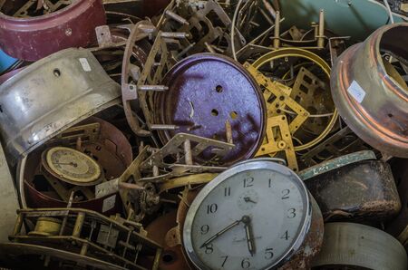 old alarm clock from a collection detail viewの写真素材