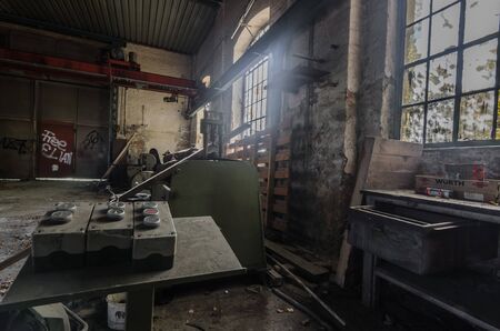 Control elements in an old factory