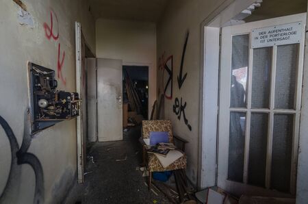 porter room in an old factoryの写真素材