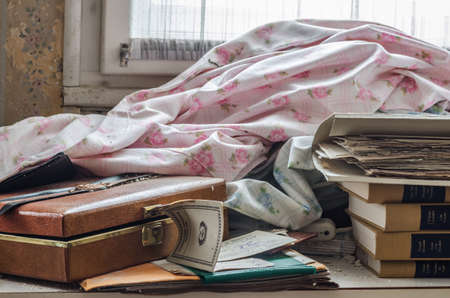 old objects in room detail viewの写真素材