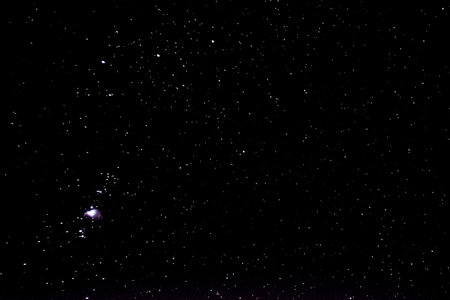 dark black sky with millions of different starsの写真素材