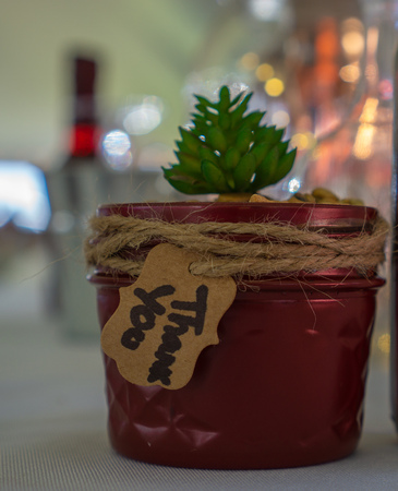 Centerpiece at wedding plantの写真素材