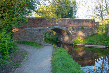 Gledrid bridge No 19W over the Llangollen Canal near Weston Rhyn in Shropshire, UKのeditorial素材