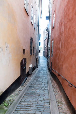 Narrow streets in Old townの写真素材