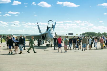 Air show cellebrating the Swedish Air force 90th yearのeditorial素材