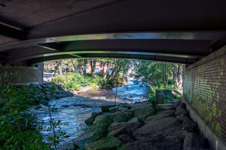 oslo, Norway - July 20 , 2017: Akerselva, Oslo riverのeditorial素材
