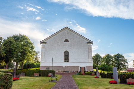 Mogata church an upcounty churchの写真素材