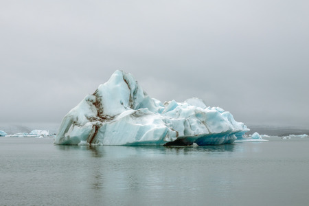 Icebergs on the east coast of Icelandの写真素材