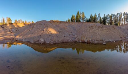 Sand pit in  ostergotland  Sweden