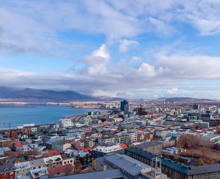Reykjavik capital of Icelandの写真素材