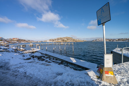 Branno in winter,  this island is part of Southern Goteborg Archipelago