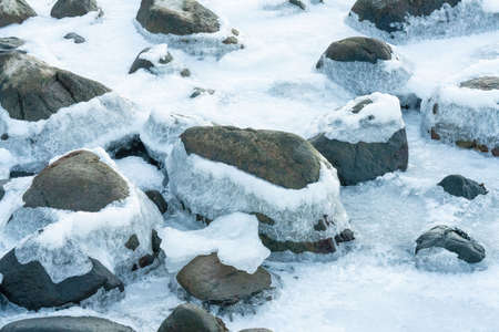 Winter on the swedish west coast and the Kattegat seaの写真素材