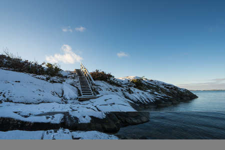 The Greater Amund Island is a nature reserve on the Swedish west coastの写真素材