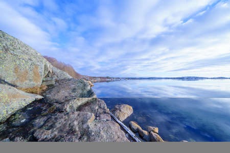 The Greater Amund Island is a nature reserve on the Swedish west coastの写真素材