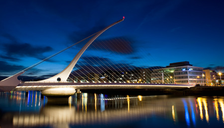 Samuel Beckett bridge Dublinの写真素材