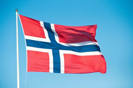 Norwegian flagの写真素材