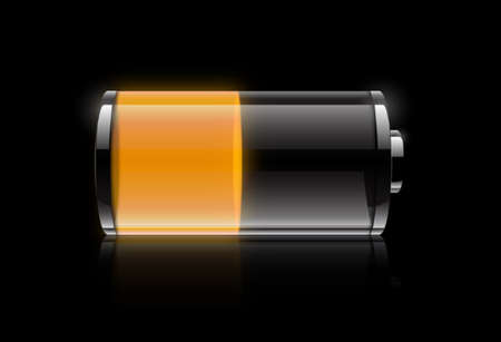 Medium battery iconの写真素材