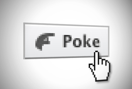 Poke button 2の写真素材