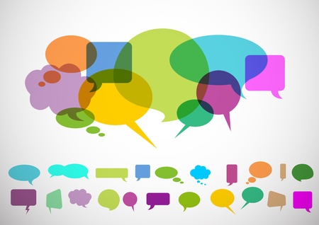 speech bubblesのイラスト素材