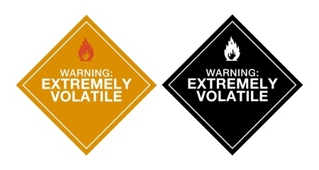 Warning Extremely Volatileのイラスト素材