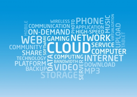 Cloud wordsのイラスト素材