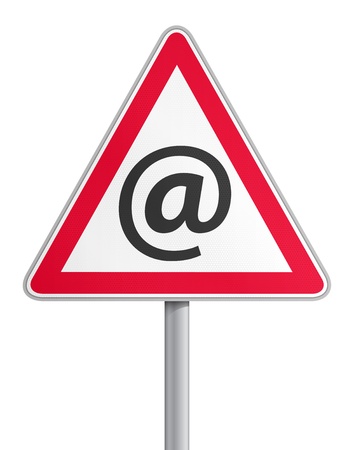 Road sign mail fraudのイラスト素材