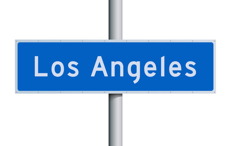 Los Angeles road signのイラスト素材