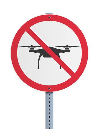 Drone prohibitedのイラスト素材