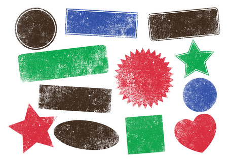 Stamps shapesのイラスト素材