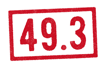 Stamp of the article 49.3 French constitution