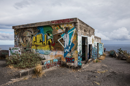 Graffiti at the viewpoint of Las Teresitas (Tenerife - Spain)のeditorial素材