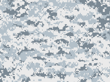 Snow pixels camouflageのイラスト素材