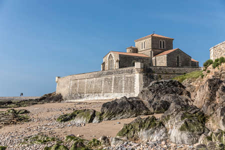 Saint-Nicolas priory in la Chaume Les Sables d`Olonne, Franceの写真素材