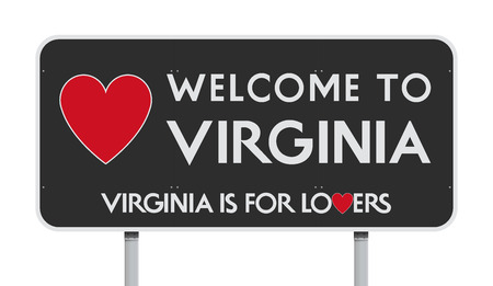Welcome to Virginia road signのイラスト素材