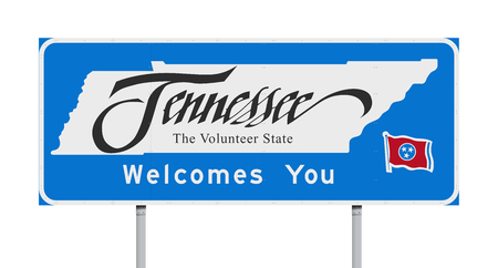 Tennessee Welcomes You road signのイラスト素材