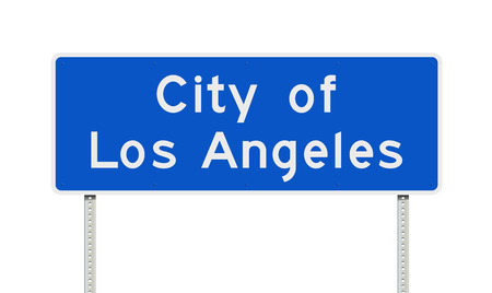 City of Los Angeles road signのイラスト素材
