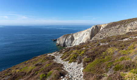 Cap de la Chevre on the Crozon peninsula (Finistere, France)の写真素材
