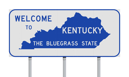 Welcome to Kentucky road signのイラスト素材