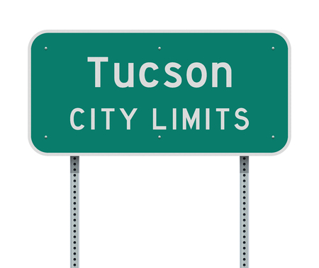 Tucson City Limit road signのイラスト素材