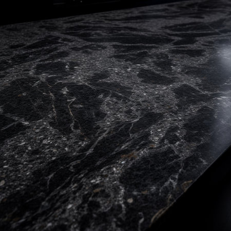 Black marble texture with natural pattern for background or design art work.の素材