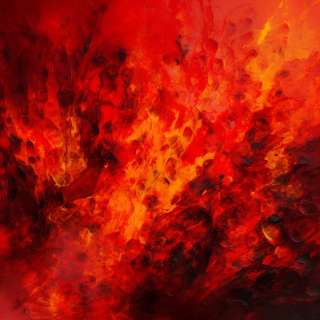 Abstract fire background wallpaper texture. Computer generated illustration. Red and black colors.の素材
