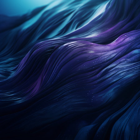 Abstract wavy background. 3d render, 3d illustration.の素材