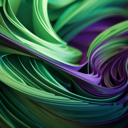 Abstract green futuristic background, texture colorful pattern art decorationの素材