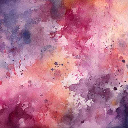 Abstract watercolor aesthetic design background paper pink, purpleの素材