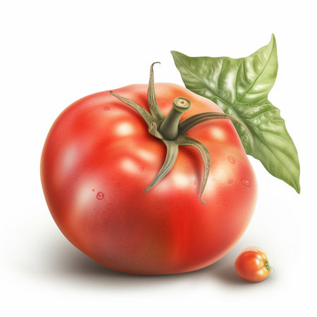 Tomato isolated on white background. Vector illustration. Eps 10.の素材