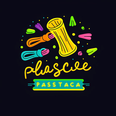 Pizza party vector illustration. Fast food concept. Colorful banner.の素材