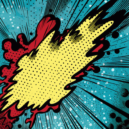 Comic book explosion background. Vector illustration in pop art style.の素材