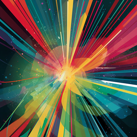 Abstract background with colorful rays. Vector illustration. Eps 10. RGB EPS 10の素材
