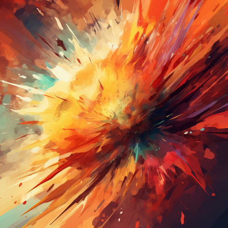 abstract background with grunge brush strokes and splashes, vector illustrationの素材