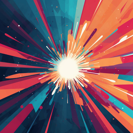 Abstract background with explosion effect. Vector illustration for your graphic design.の素材